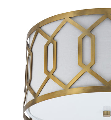 Hex Metal LED Flush Mount - JONATHAN Y